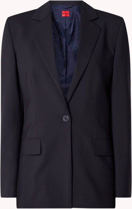 Hugo Boss Atana blazer in wolblend met klepzakken