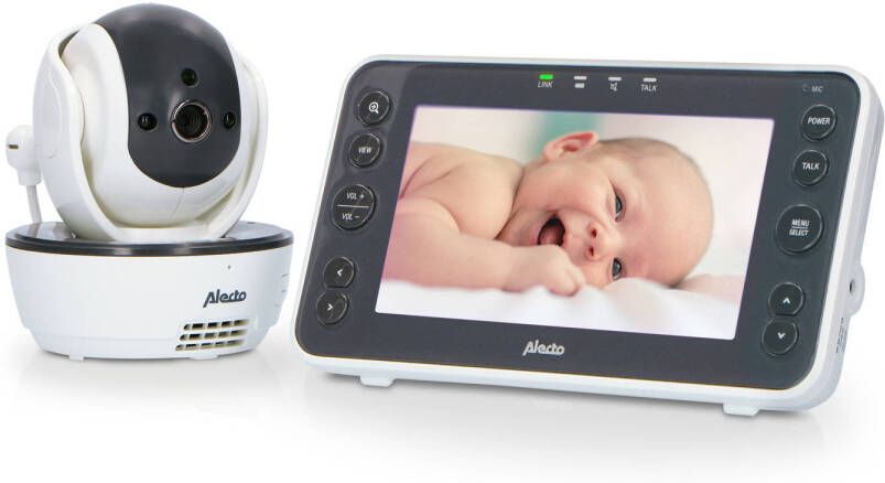 Alecto Babyfoon Met Camera En 5 Kleurenscherm Dvm200xl Wit antraciet