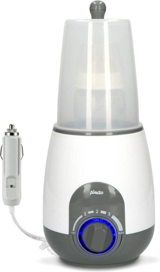 Alecto Flessenwarmer Thuis & Onderweg Bw 512 Car+ Wit antraciet