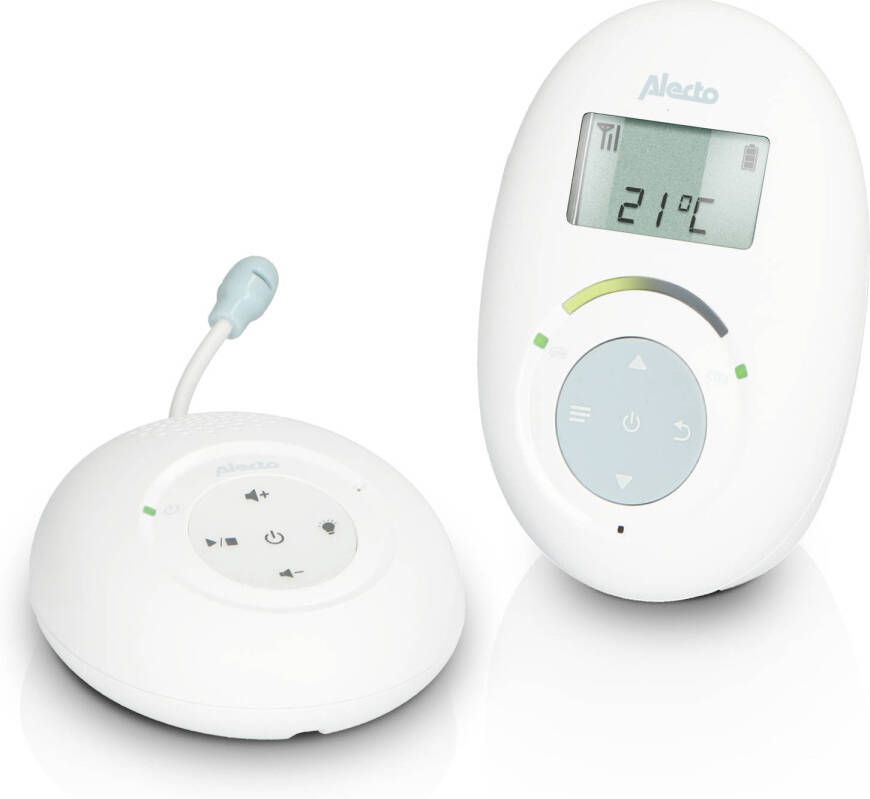 Alecto DBX120 FULL ECO DECT BABYFOON MET DISPLAY Babyfoon Wit