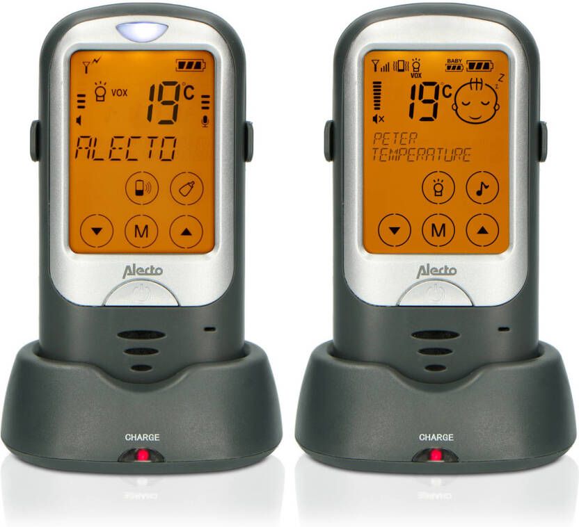 Alecto Outdoor Babyfoon Met Groot Bereik Antraciet/zwart Dbx68gs Zwart antraciet
