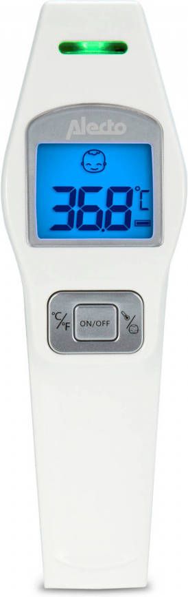 Alecto BC-37 VOORHOOFDTHERMOMETER Digitale thermometer Wit