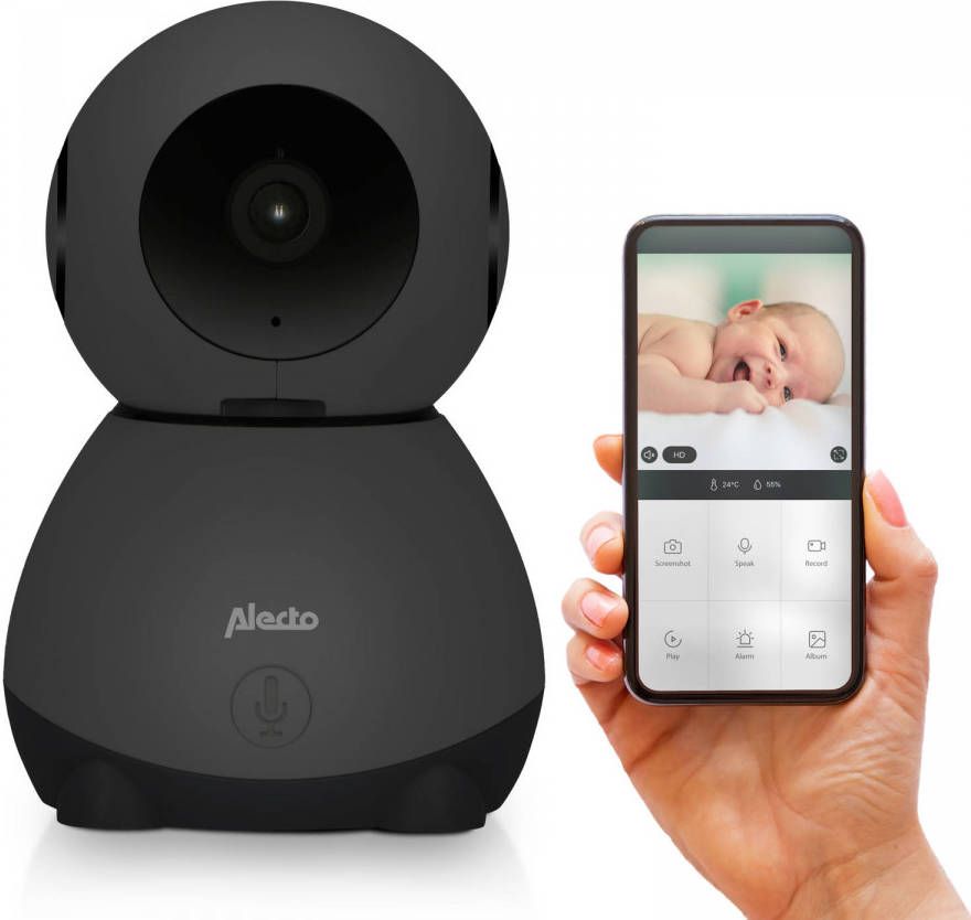 Alecto Wifi Babyfoon Met Op Afstand Beweegbare Camera Smartbaby10bk Zwart