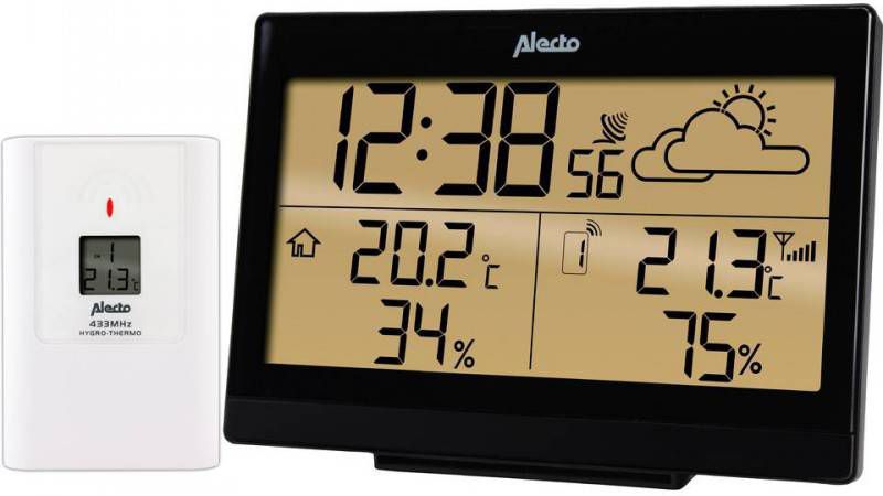 Alecto Draadloos weerstation WS 2300 zwart