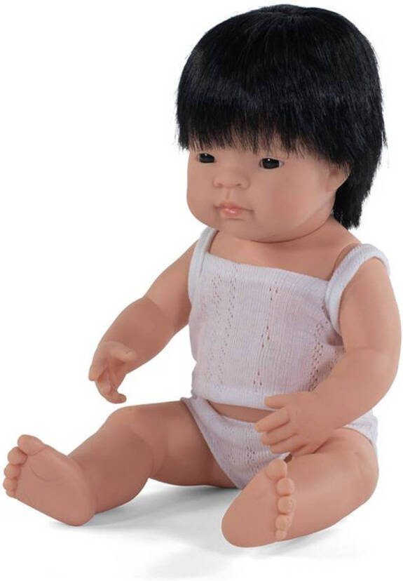 Miniland Babypop Jongetje Met Vanillegeur 38 Cm Wit Pak
