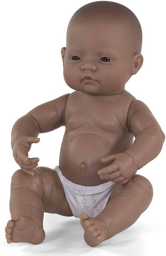 Miniland Babypop Jongetje Met Vanillegeur 40 Cm Bruin