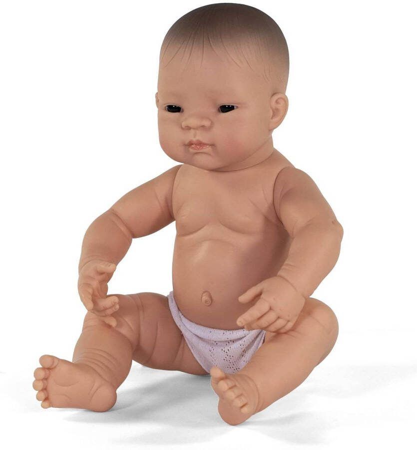 Miniland Babypop Jongetje Met Vanillegeur 40 Cm Bruine Ogen