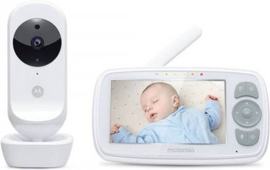 Motorola Babymonitor Ease34 Babyfoon 4.3 Scherm Zoomfunctie