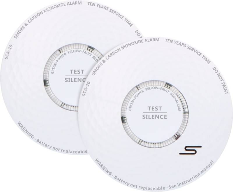 Alecto SCA 10 Combimelder(10 jaar)Duo pack