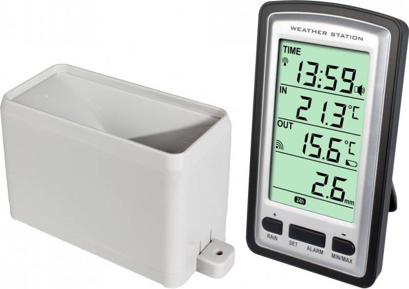 Alecto Weerstation Met Draadloze Regenmeter Ws 1200 Wit