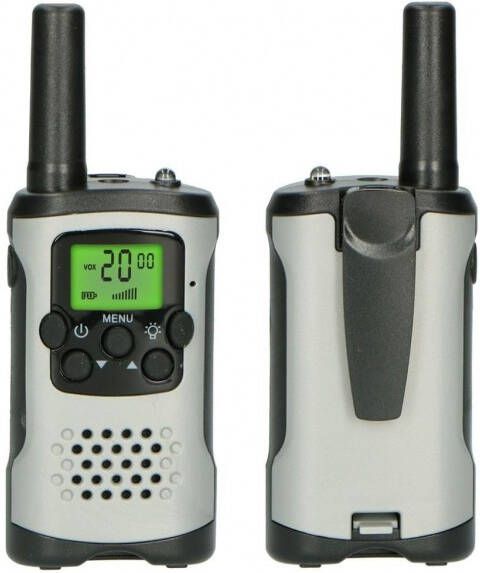 Alecto Walkie Talkie Set 2 Stuks Fr115gs Grijs zwart