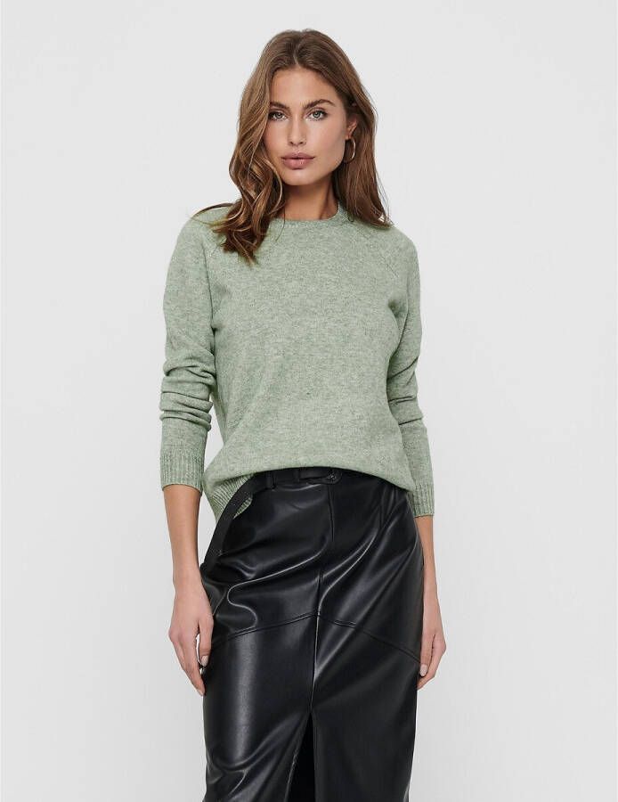 Only Trui met ronde hals ONLLESLY KINGS in gemêleerde look