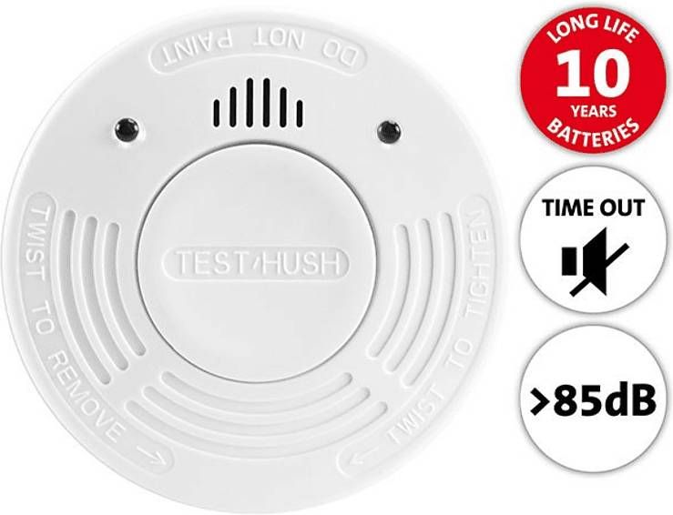 Alecto Rookmelder Met Time out Functie Wit SA 110