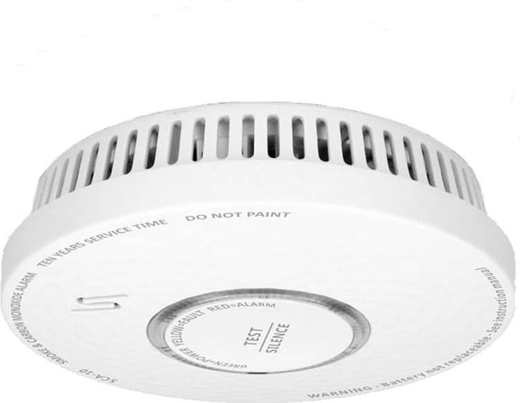 Alecto SCA 10 rookmelder en koolmonoxidemelder in één, wit