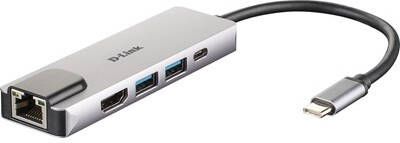 D-Link D Link 5 in 1 USB C Hub met HDMI/Etherne