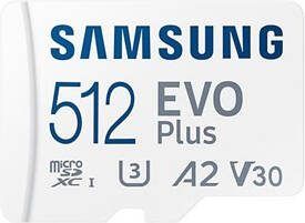 Samsung EVO Plus MicroSDXC Geheugenkaart met Adapter MB MC512KA/EU 512GB
