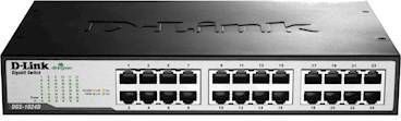D-Link D Link DGS 1024D 24 Port Gigabit Unmanaged Desktop Switch