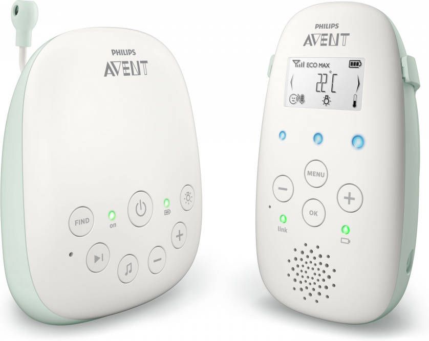 XXLdeals Philips Avent Scd711/26 Dect babyfoon Blauw En Wit