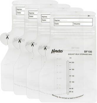 Alecto Moedermelk bewaarzakjes 220 ml BF100 100 stuks
