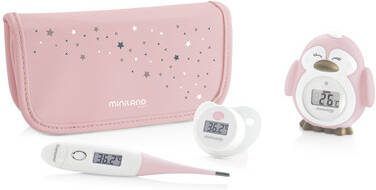 Miniland Thermometer Set roze/wit