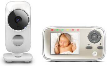 Motorola Video babyfoon MBP483 met 2, 8'' LCD kleurendisplay