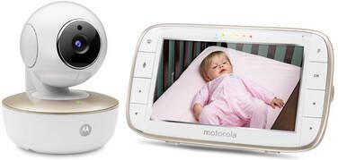 Motorola WLAN Babyfoon VM855 Connect met 5, 0 LCD kleurenscherm