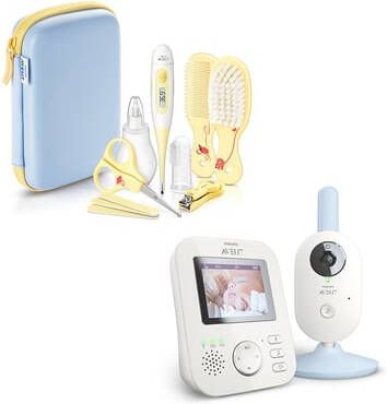 Philips Avent Babyfoon SCD835/26 en Babyverzorgingsset SCH400/00