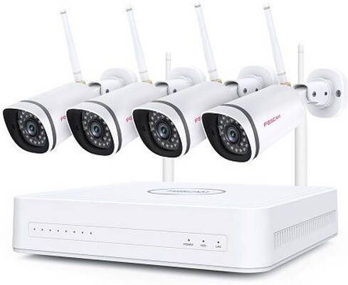 Foscam FN7108W B4 N 2MP Full HD WiFi beveiligingsset Beveiligingscamera