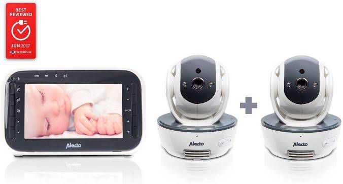 Alecto DVM 200/201 babyfoon met 2 camera’s en 4.3' kleurenscherm